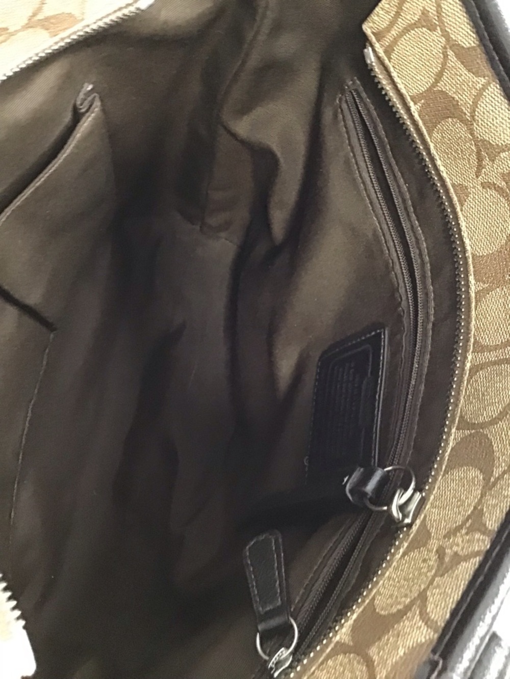 Coach Peyton Signature Logo Heritage Handbag Tote BrownVintage Y2K - Picture 4 of 16